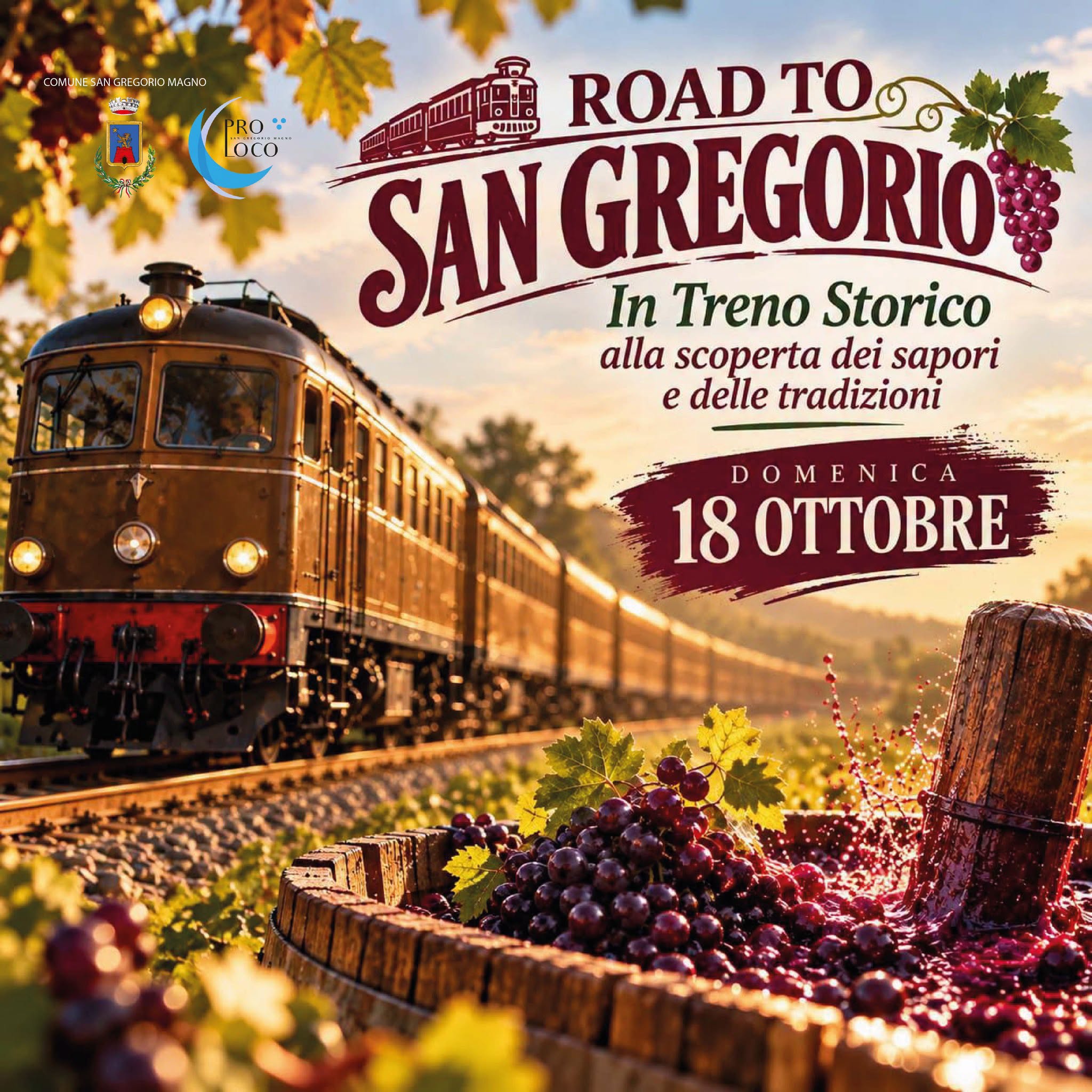 A SAN GREGORIO MAGNO CON IL TRENO STORICO