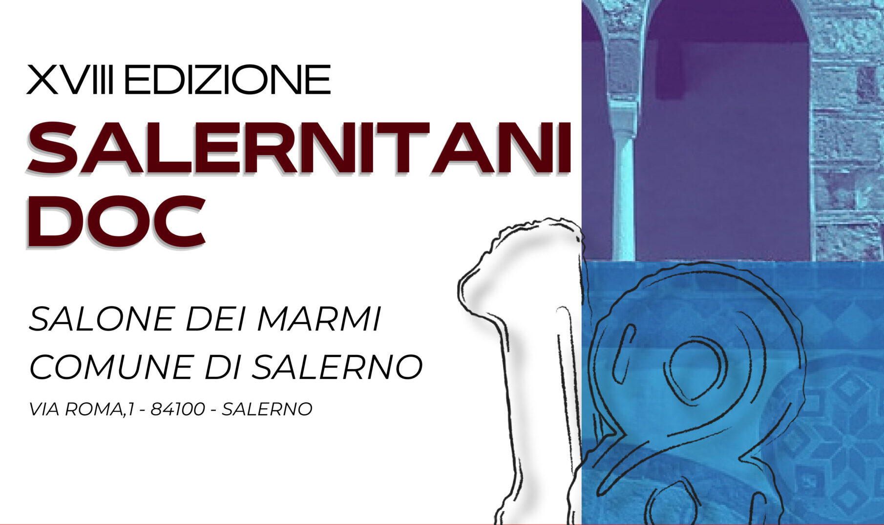SALERNO, VENERDÌ 23 OTTOBRE AL SALONE DEI MARMI LA XVIII EDIZIONE DEL PREMIO “SALERNITANI DOC”